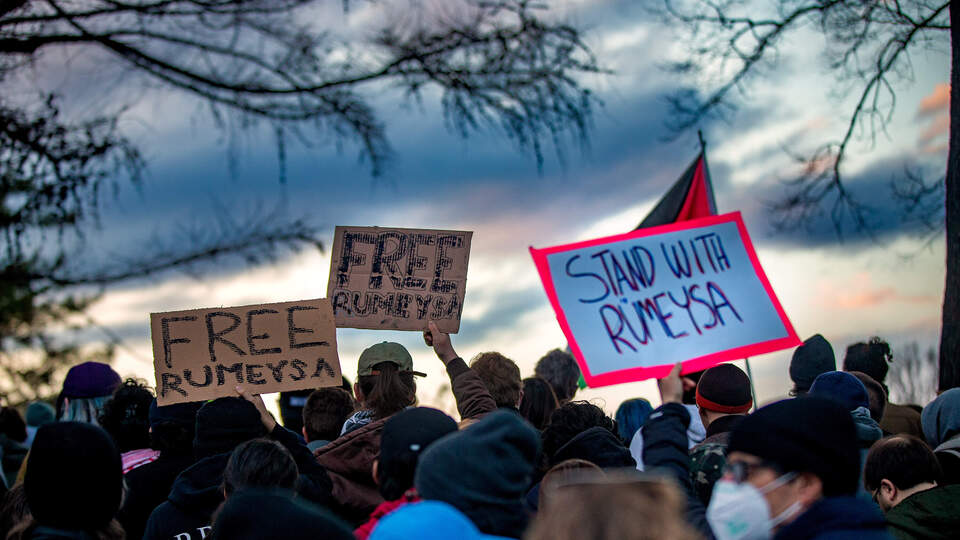 ABD'de 'Rümeysa Öztürk' protestosu