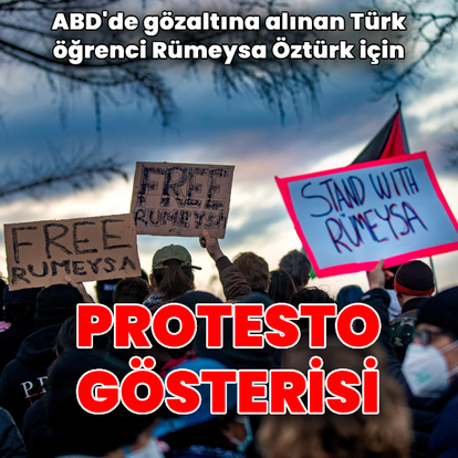 ABD'de 'Rümeysa Öztürk' protestosu