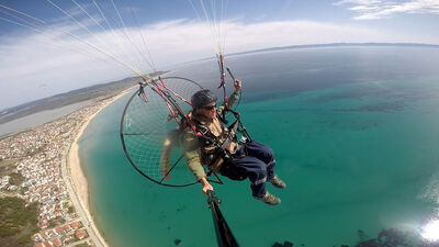 15 yıldır paramotorla havadan görüntülüyor