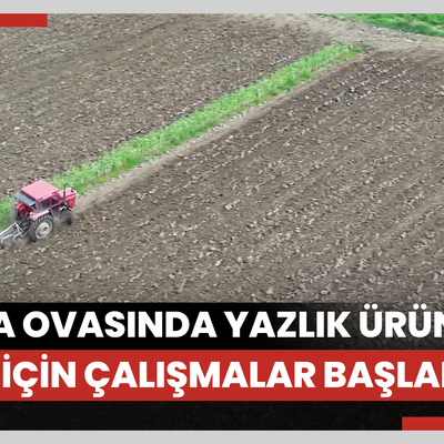 Bafra Ovasında yazlık ürün ekimi için çalışmalar başladı