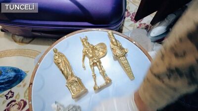 Sahte papazla vurgun! Harita çizip gömdükleri heykelleri buldurdular!