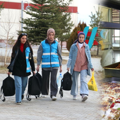 Ağrı'da üniversiteliler "gönül sofrası" kurdu