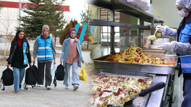 Ağrı'da üniversiteliler "gönül sofrası" kurdu