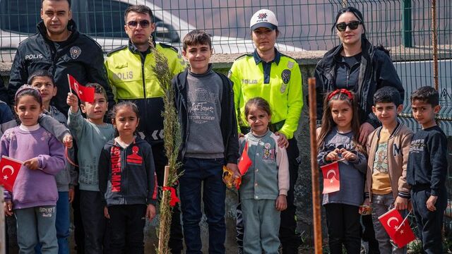 Kato Dağı eteklerine fidan diktiler