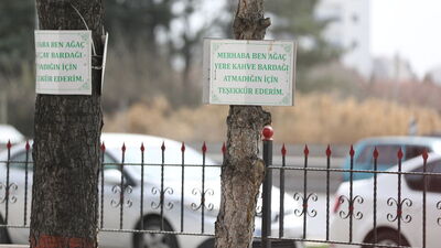 İmamdan çevre farkındalığı: Levhalarla uyarıyor