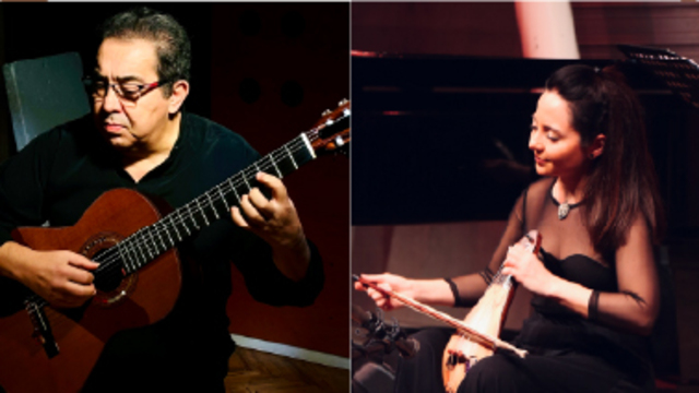 Gitar ve İstanbul kemençesi bu konserde