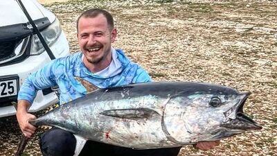 30 kiloluk orkinos yakaladı