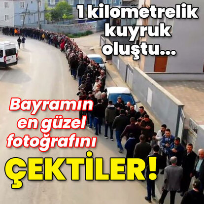Bayramın en güzel fotoğrafını çektiler!