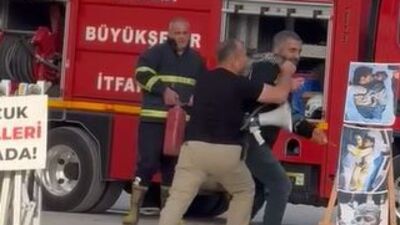 ABD Konsolosluğu önünde kendini yakmaya çalıştı