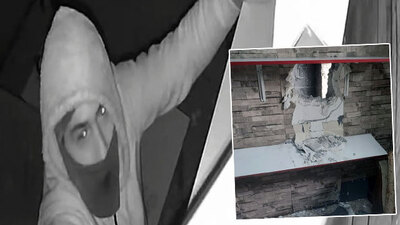 O anlar kamerada! Balyozlu enstrüman soygunu!