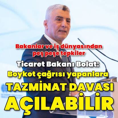 Boykot çağrısına peş peşe tepkiler