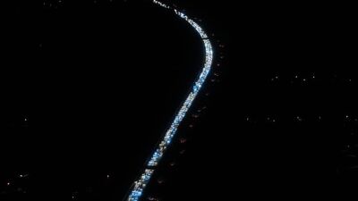 Anadolu Otoyolu'nda bayram dönüşü yoğunluğu