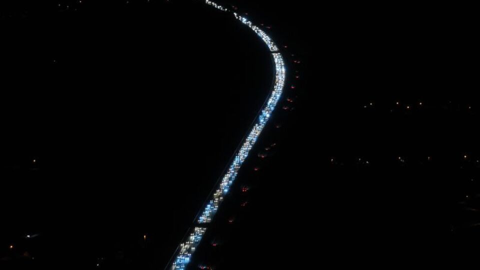 Anadolu Otoyolu'nda bayram dönüşü yoğunluğu