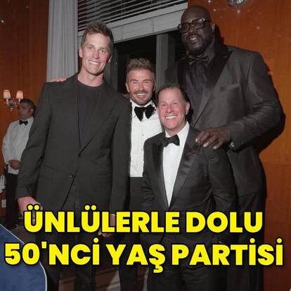 Yıldızlarla dolu 50'nci yaş partisi