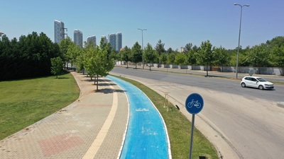Gaziantep'te bisiklet yolu ağı