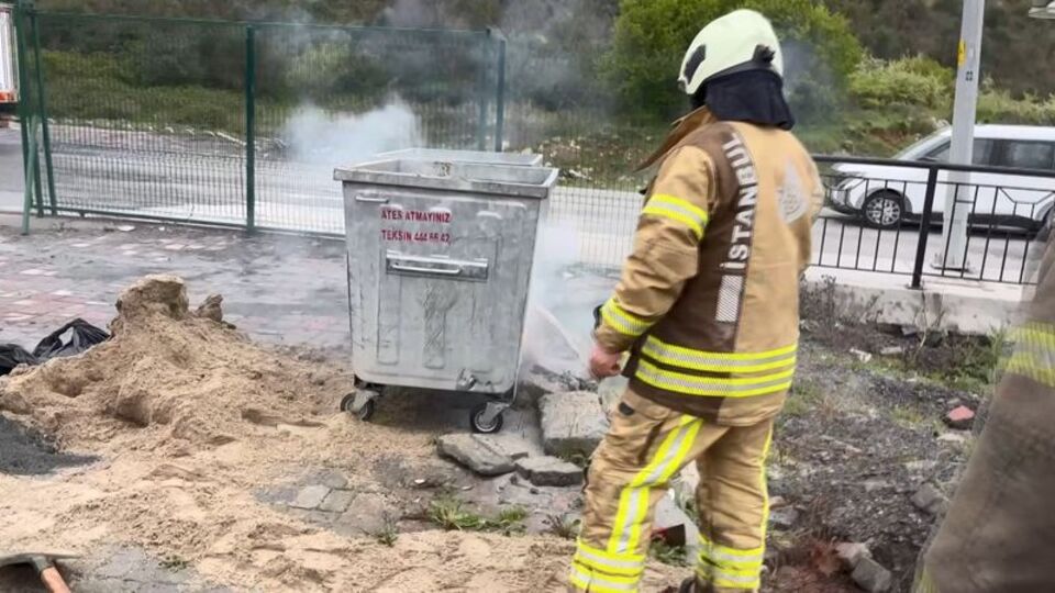 Başakşehir'de çöpte kimyasal madde paniği