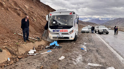 Erzurum'da servis kazası: 1 ölü, 16 yaralı