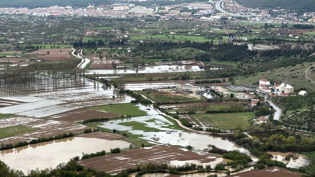 Muğla'da tarım arazileri su altında