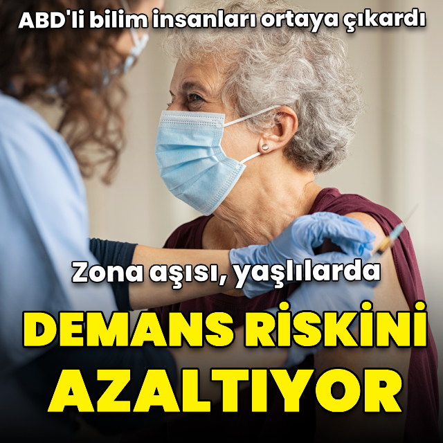 Zona aşısı yaşlıların demansa yakalanma riskini yüzde 20 azaltıyor