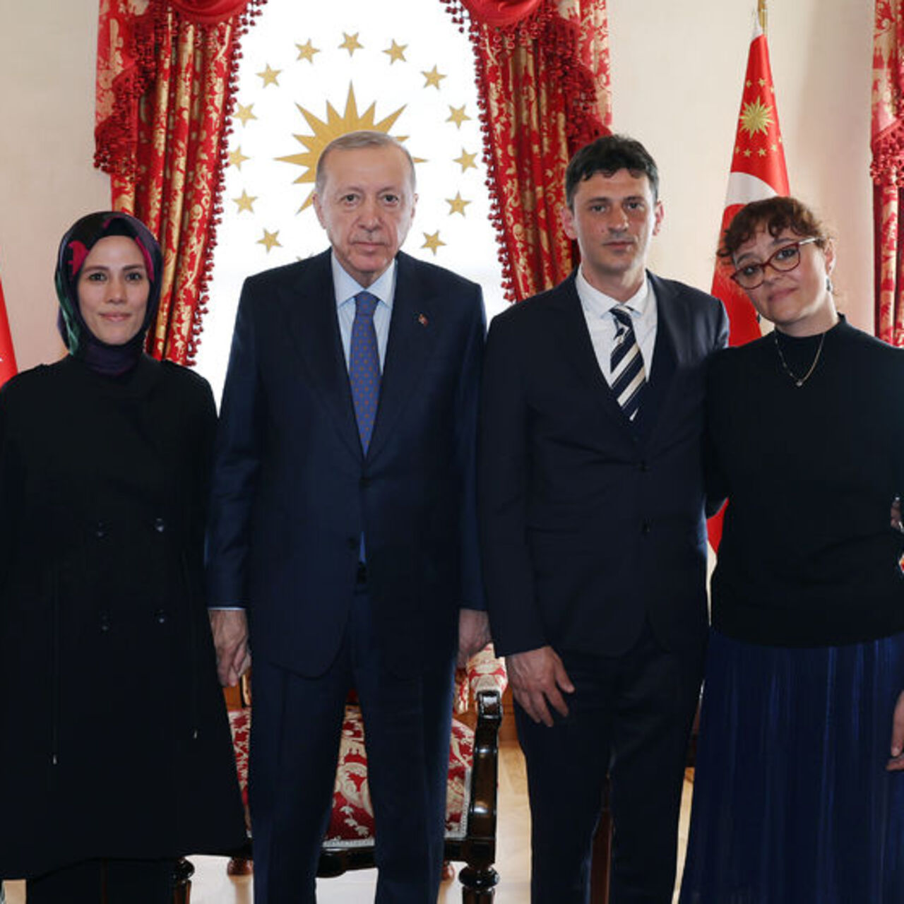 Erdoğan, Minguzzi ailesini kabul etti