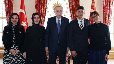 Erdoğan, Minguzzi ailesini kabul etti