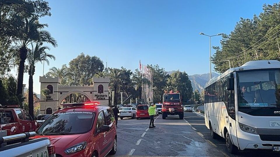 Marmaris'te otel yangını