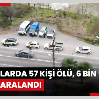 Bayram tatilinin ilk 6 günündeki kazalarda 57 kişi ölü, 6 bin 533 kişi yaralandı