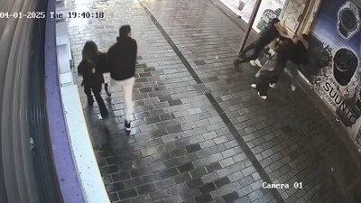 Kadına yönelik şiddete bekçi müdahale etti