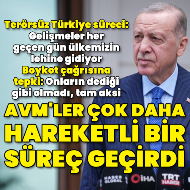 Cumhurbaşkanı Erdoğan'dan açıklamalar