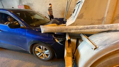 8 araç birbirine girdi: 8 yaralı