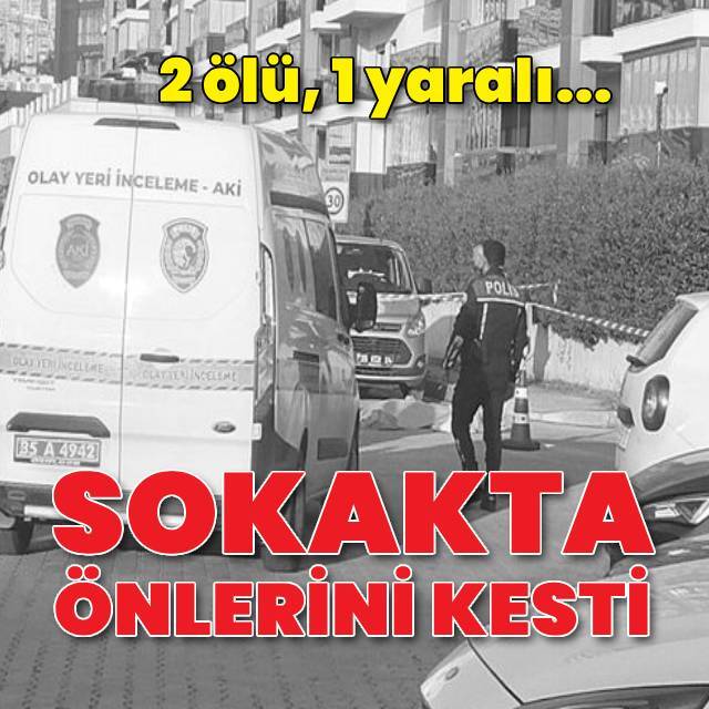 Sokakta önlerini kesti: 2 ölü, 1 yaralı