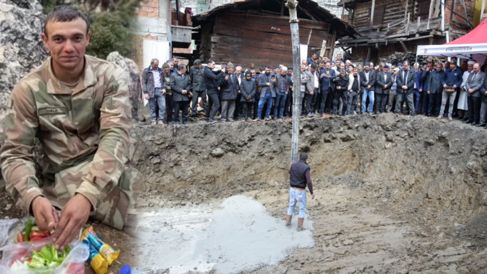 Şehidin annesine söz verdiği evin temeli atıldı
