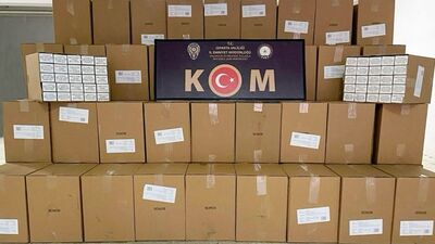 1 milyon kaçak makaron ele geçirildi