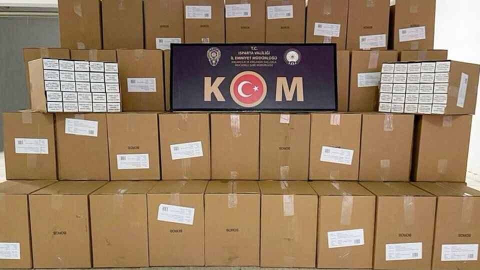 1 milyon kaçak makaron ele geçirildi