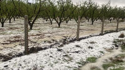 Çanakkale'de dolu yağışı etkili oldu