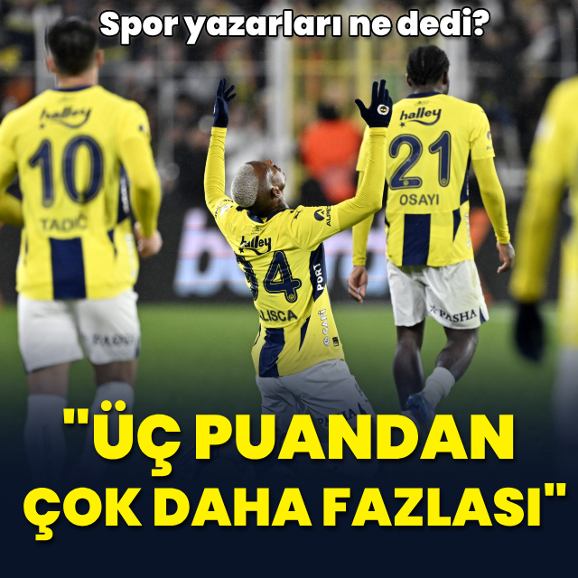 "Üç puandan çok daha fazlası"