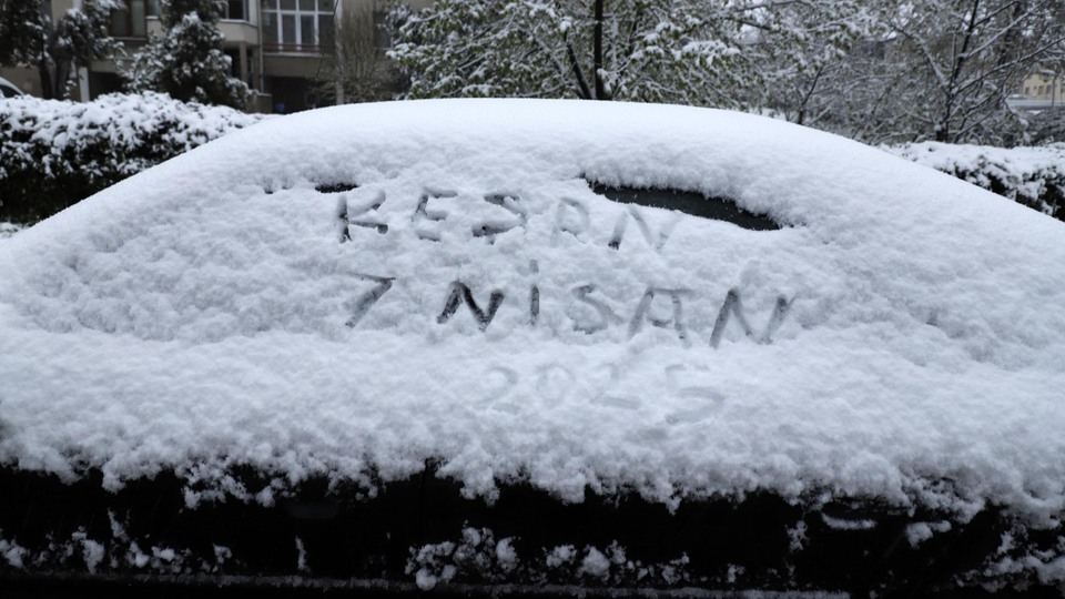 Kış geri geldi! Marmara'da kaydedildi!