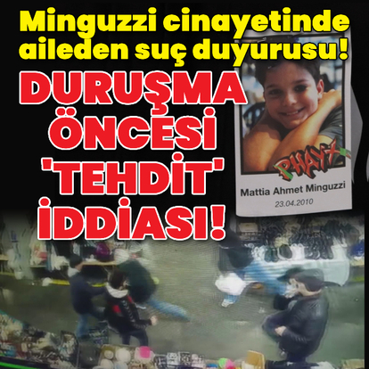 Minguzzi ailesinden suç duyurusu! Duruşma öncesi 'tehdit' iddiası!