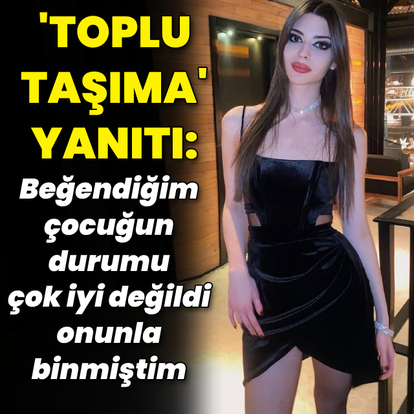 'Toplu taşıma' yanıtı