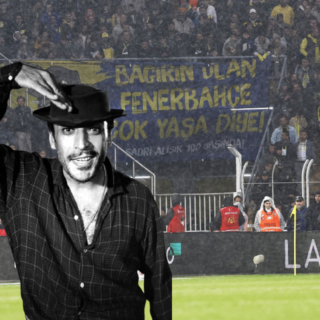 Fener tribünlerinde Sadri Alışık'a vefa