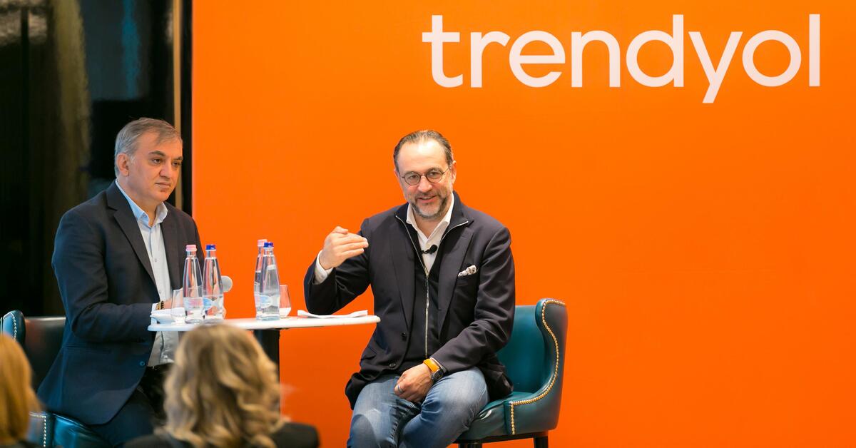 Trendyol Grubu Başkanı Çağlayan Çetin ve Trendyol Grubu Başkan Yardımcısı Sinan Cem Şahin Budapeşte'de gazetecilerin sorularını yanıtladı
