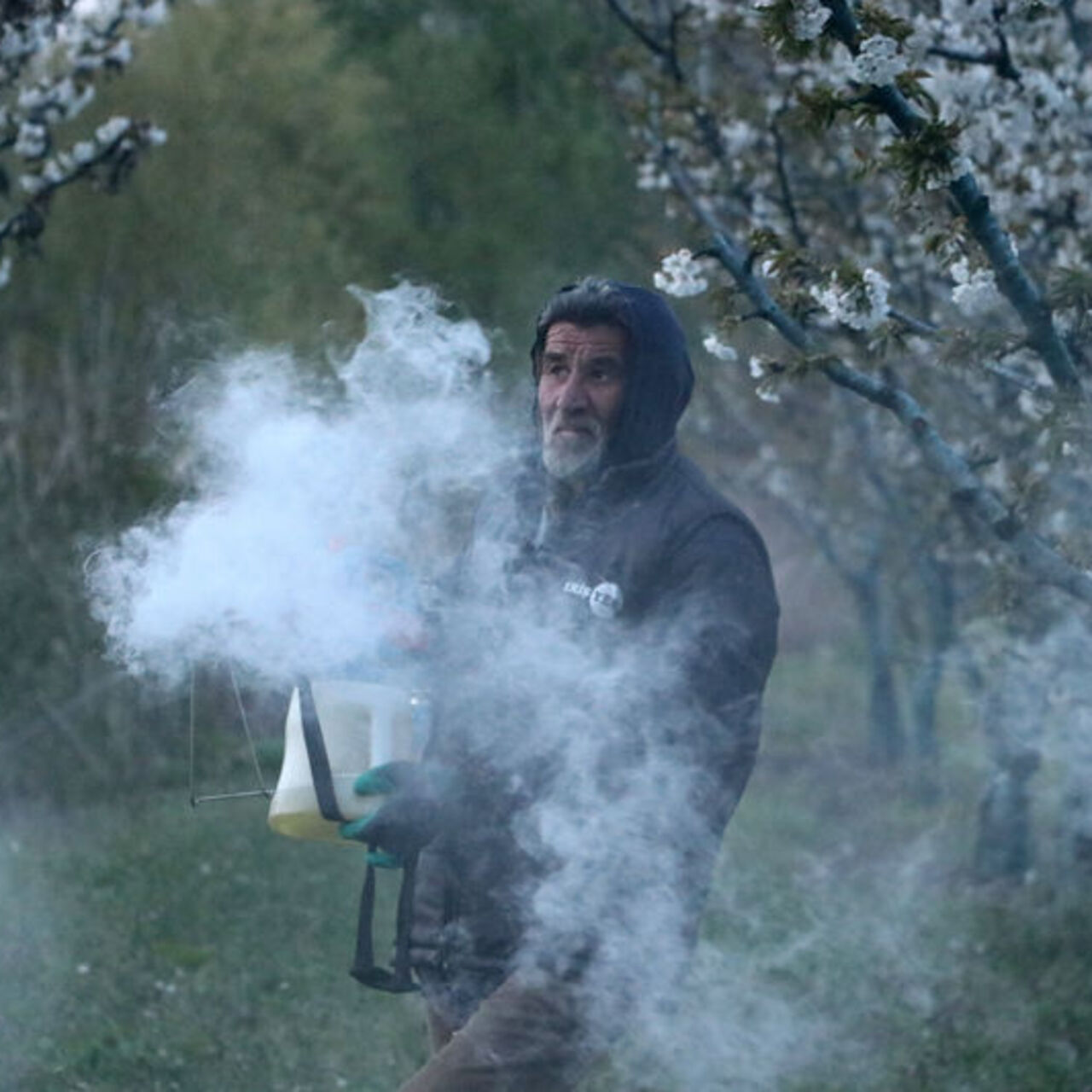 Tekirdağ'da üreticilerin "dumanlı" nöbeti