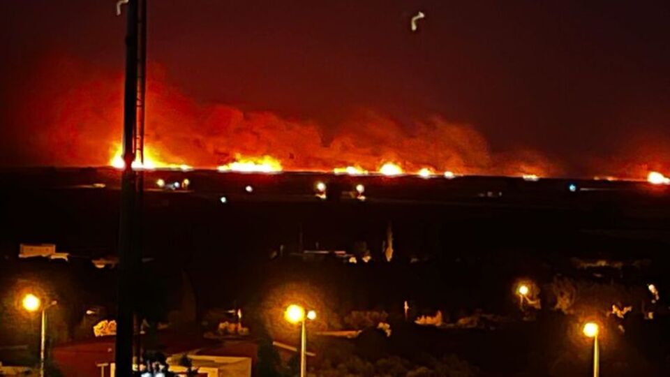 Göksu Deltası'nda sazlık yangını