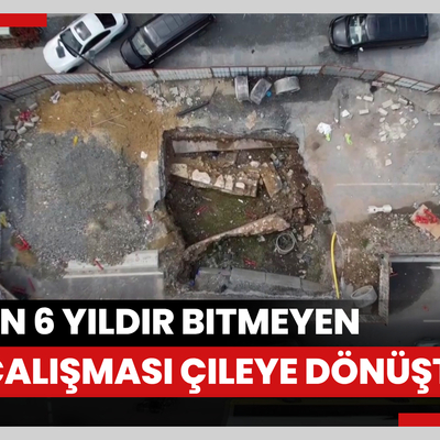 Eminönü'nde İBB'nin 6 yıldır bitmeyen yol çalışması çileye dönüştü