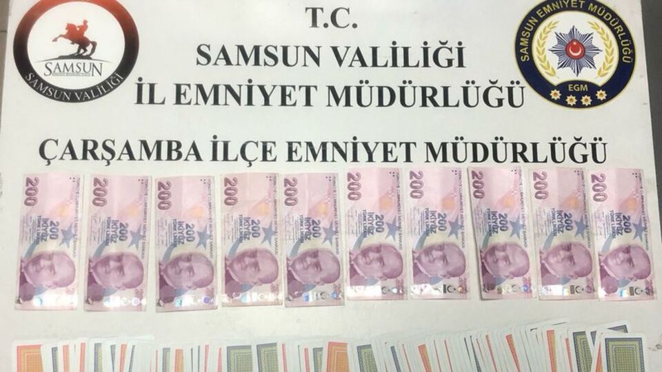 Samsun'da 4 kişiye kumar cezası