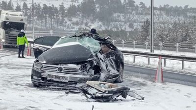 Koruma aracı tankere çarptı! 1'i polis 2 kişi öldü