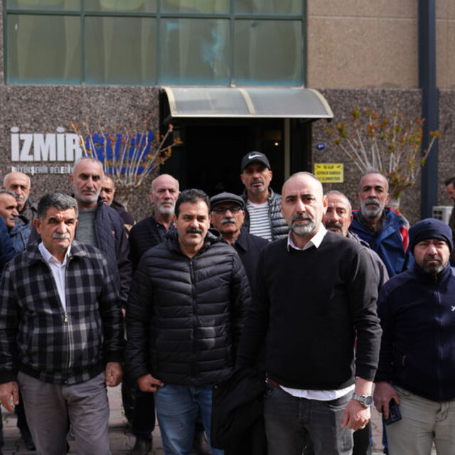 İzmir'de belediye emeklilerinden açıklama