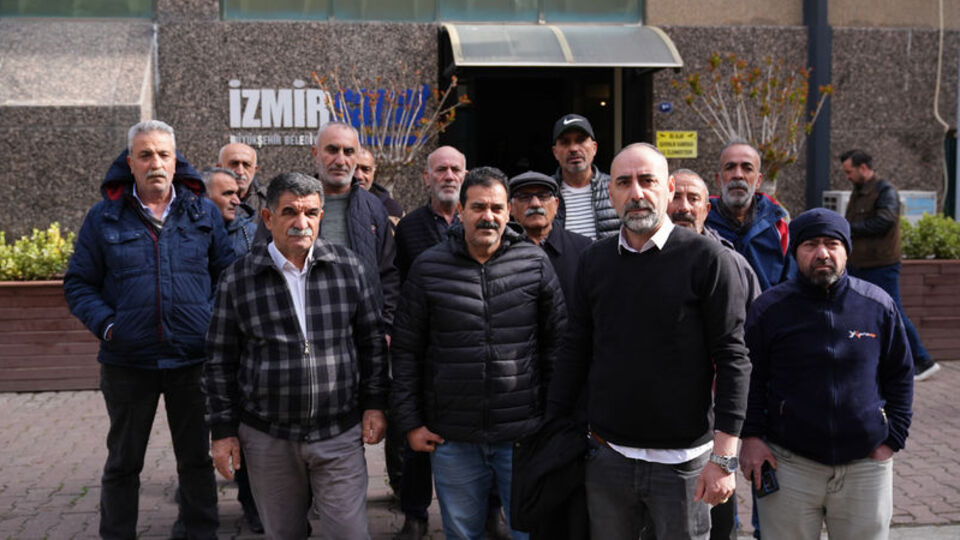 İzmir'de belediye emeklilerinden açıklama