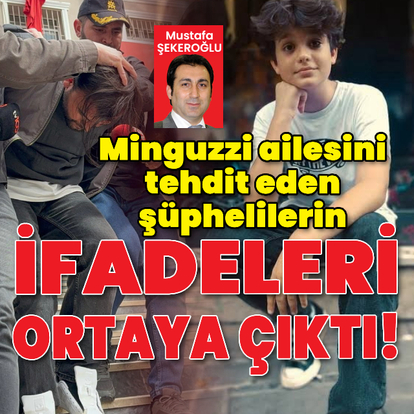 Minguzzi ailesini tehdit eden şüpheliler adliyede