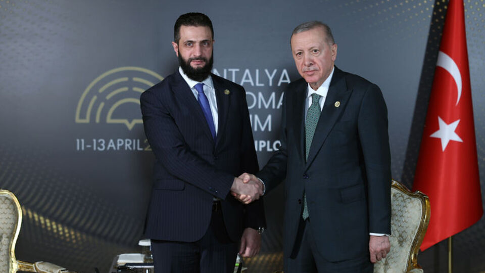 Cumhurbaşkanı Erdoğan, Şara ile görüştü